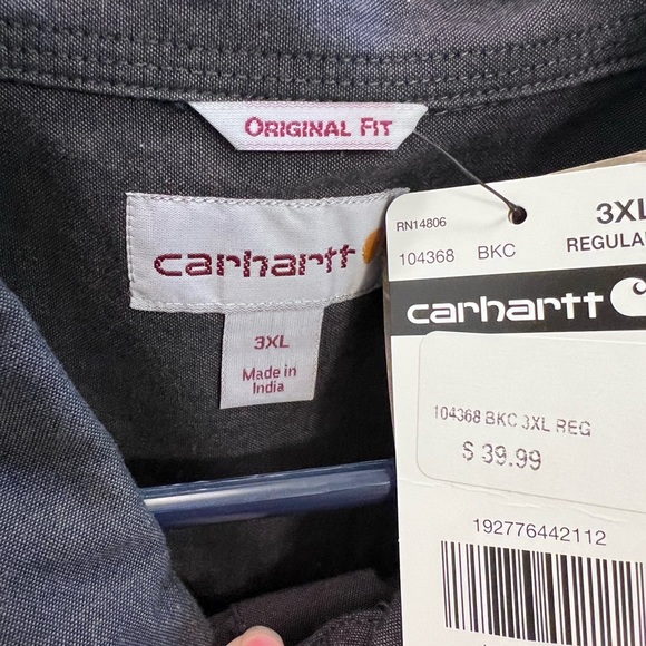 🆕 Carhartt Mens Chambray Button Up - Picture 4 of 4